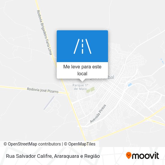 Rua Salvador Califre mapa