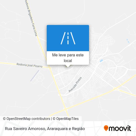 Rua Saveiro Amoroso mapa