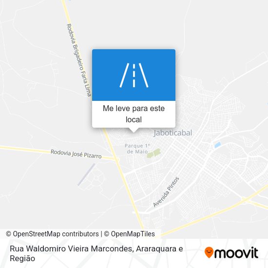 Rua Waldomiro Vieira Marcondes mapa