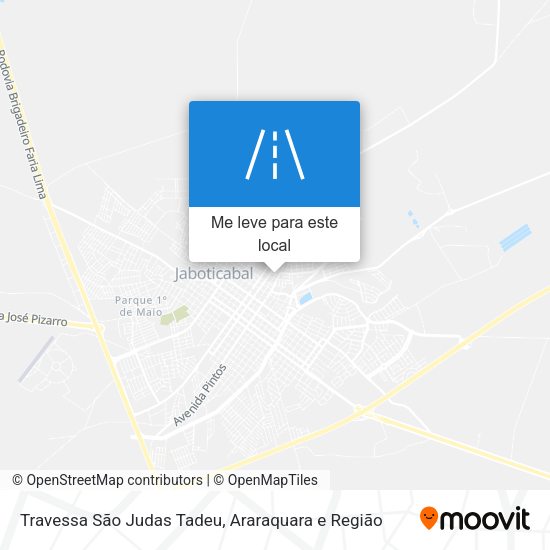 Travessa São Judas Tadeu mapa