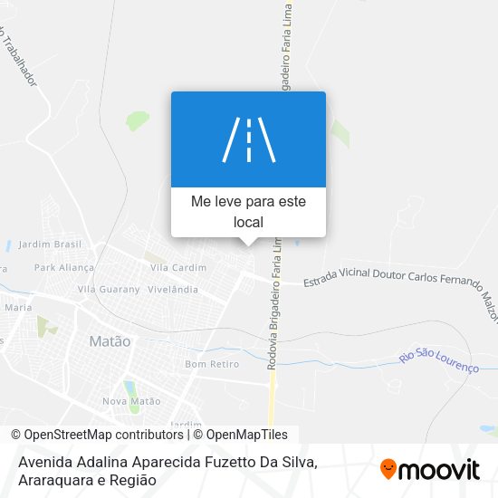 Avenida Adalina Aparecida Fuzetto Da Silva mapa