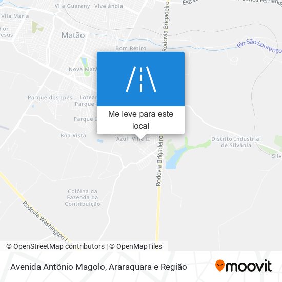 Avenida Antônio Magolo mapa