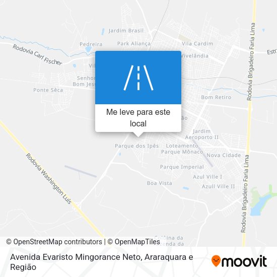 Avenida Evaristo Mingorance Neto mapa