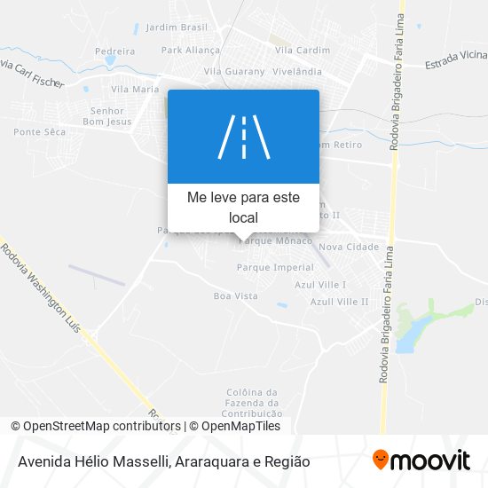 Avenida Hélio Masselli mapa