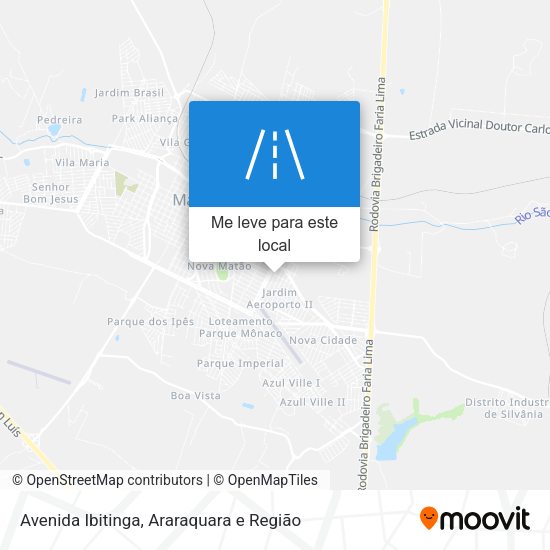 Avenida Ibitinga mapa