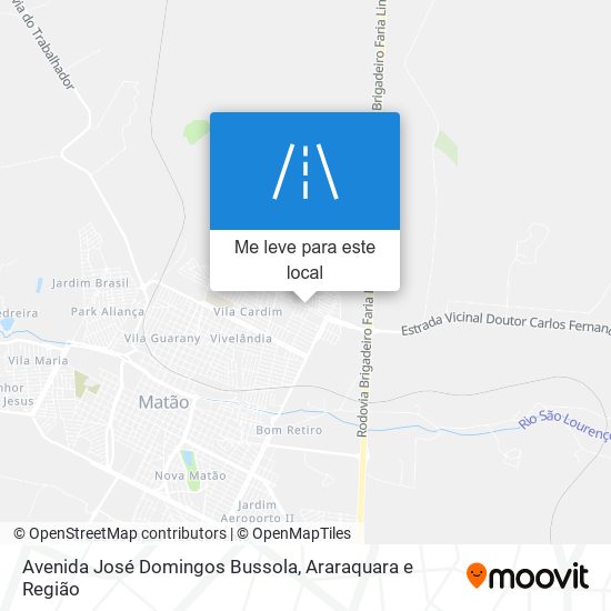 Avenida José Domingos Bussola mapa