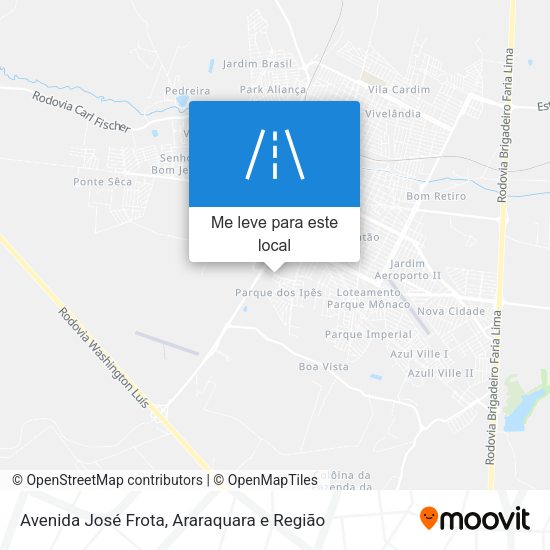 Avenida José Frota mapa