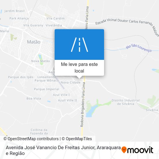 Avenida José Vanancio De Freitas Junior mapa