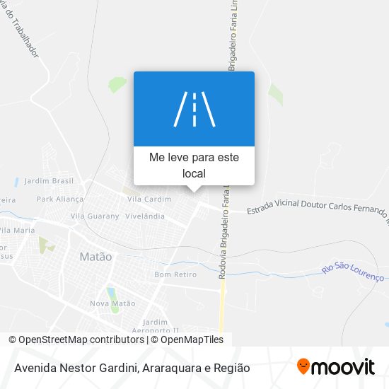 Avenida Nestor Gardini mapa