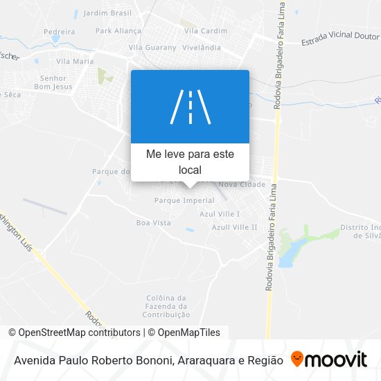 Avenida Paulo Roberto Bononi mapa