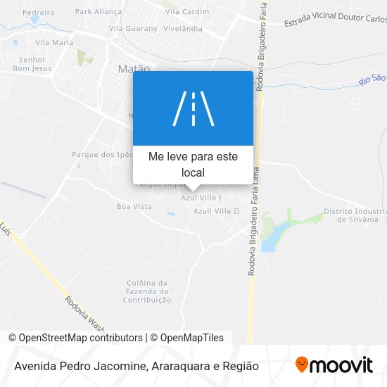 Avenida Pedro Jacomine mapa