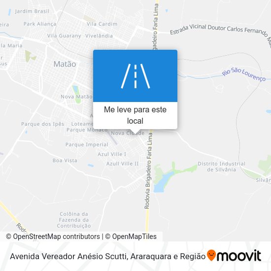Avenida Vereador Anésio Scutti mapa