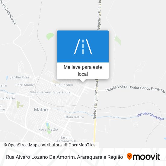 Rua Alvaro Lozano De Amorim mapa