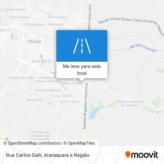 Rua Carlos Galli mapa