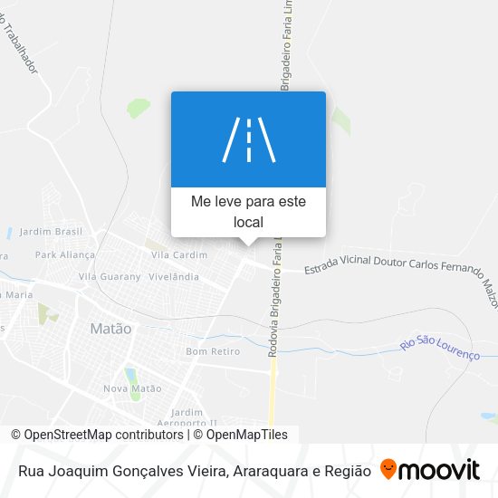 Rua Joaquim Gonçalves Vieira mapa