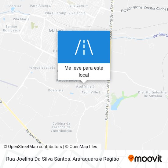 Rua Joelina Da Silva Santos mapa