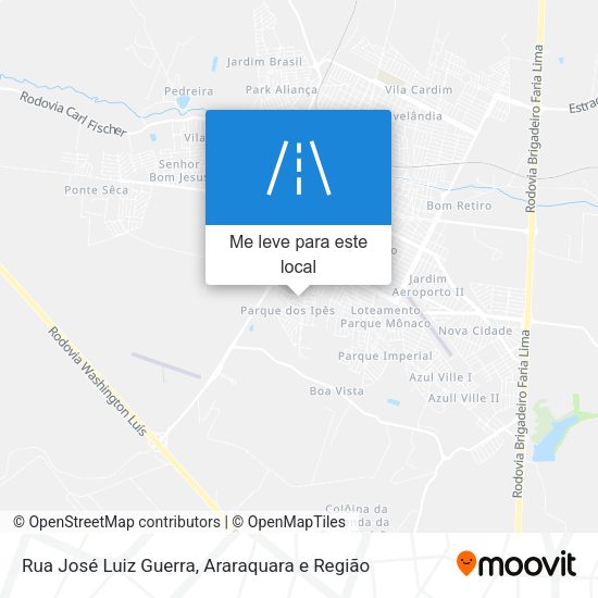 Rua José Luiz Guerra mapa