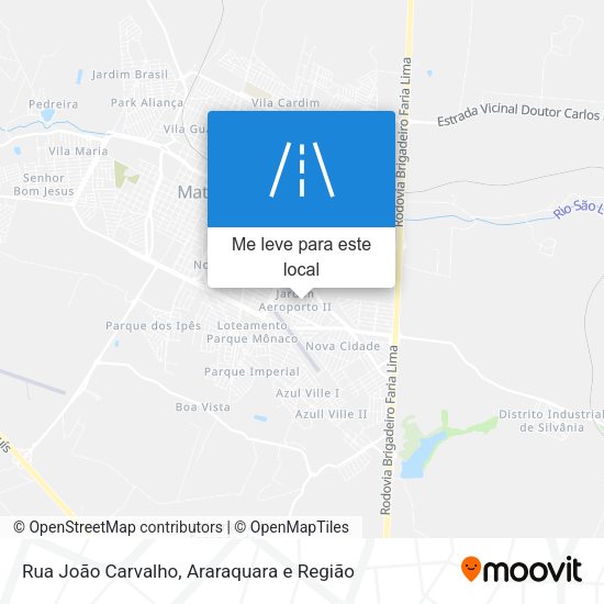 Rua João Carvalho mapa