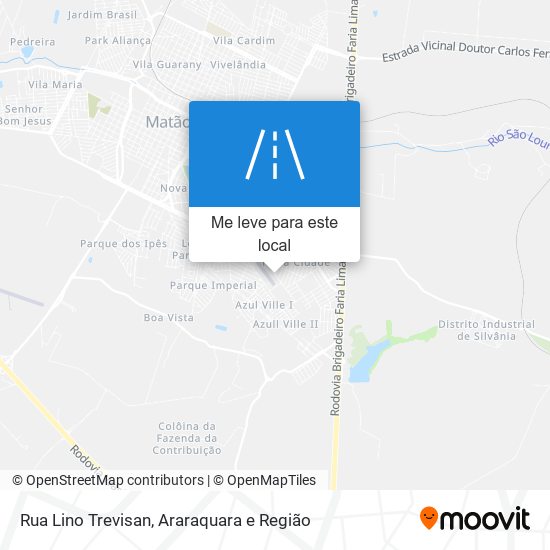 Rua Lino Trevisan mapa