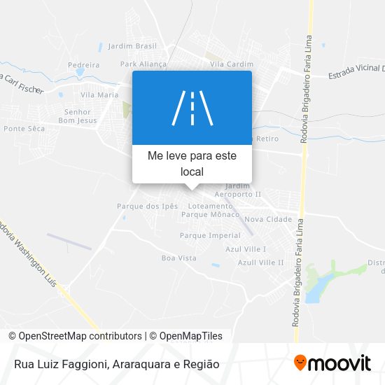 Rua Luiz Faggioni mapa