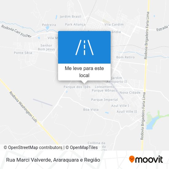 Rua Marci Valverde mapa