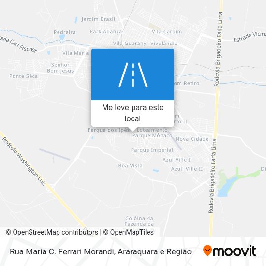 Rua Maria C. Ferrari Morandi mapa