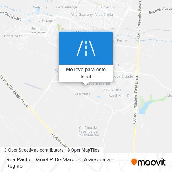 Rua Pastor Daniel P. De Macedo mapa