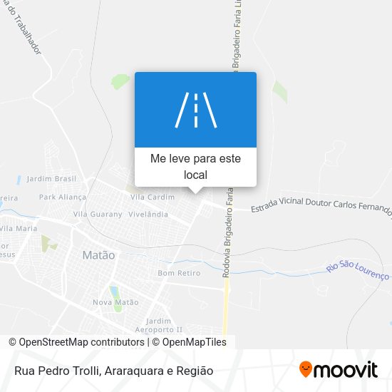 Rua Pedro Trolli mapa