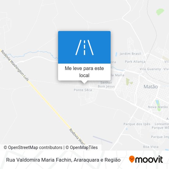 Rua Valdomira Maria Fachin mapa