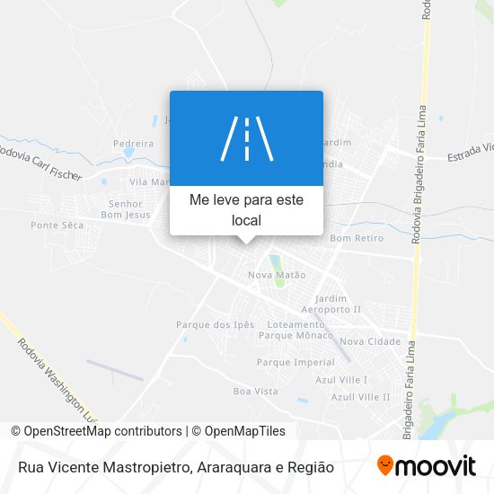Rua Vicente Mastropietro mapa