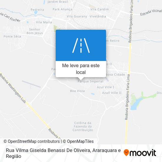Rua Vilma Giselda Benassi De Oliveira mapa
