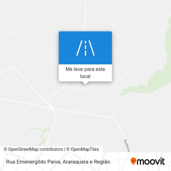 Rua Emenergildo Paiva mapa