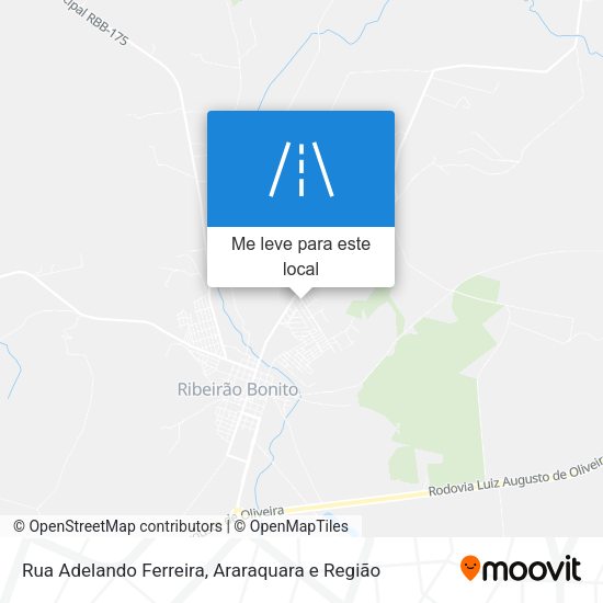 Rua Adelando Ferreira mapa