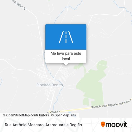 Rua Antônio Mascaro mapa