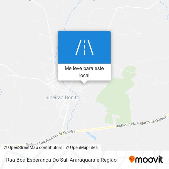 Rua Boa Esperança Do Sul mapa