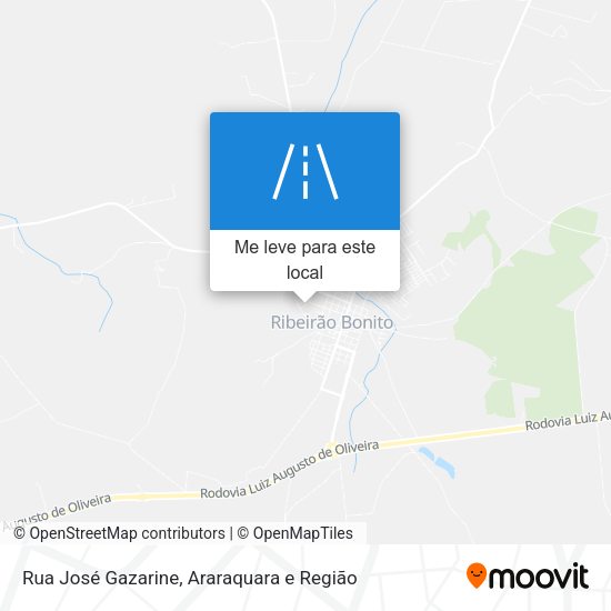 Rua José Gazarine mapa