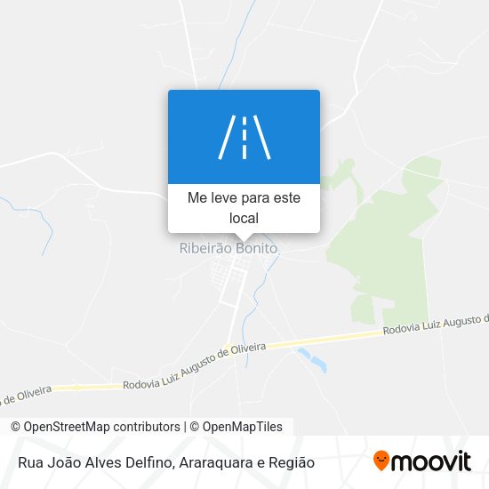 Rua João Alves Delfino mapa