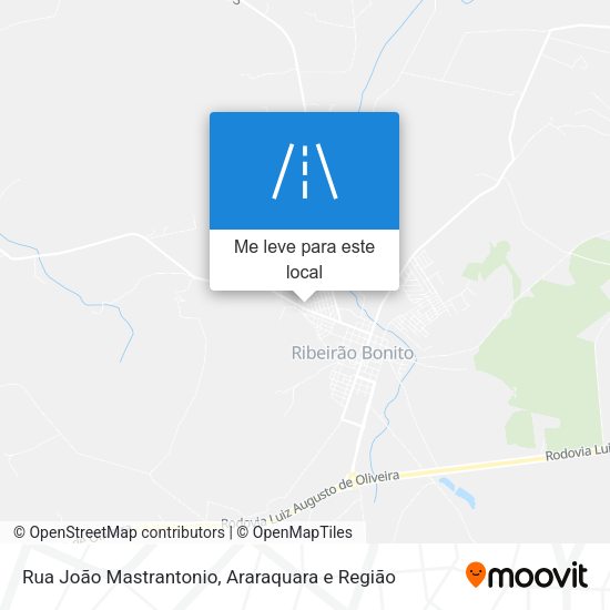 Rua João Mastrantonio mapa