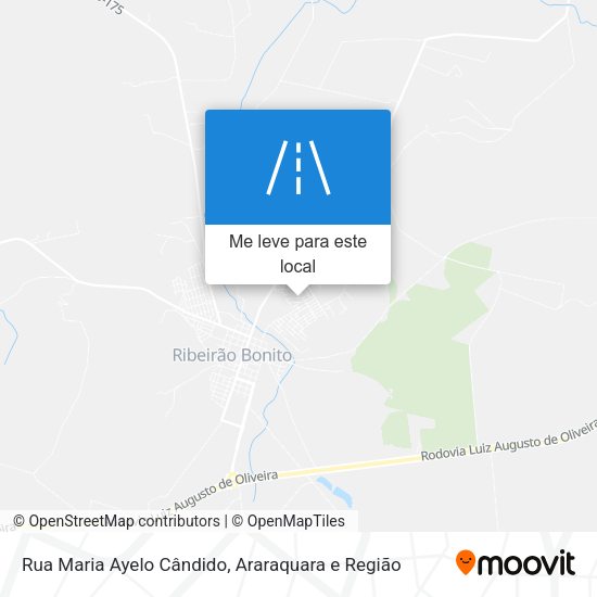 Rua Maria Ayelo Cândido mapa