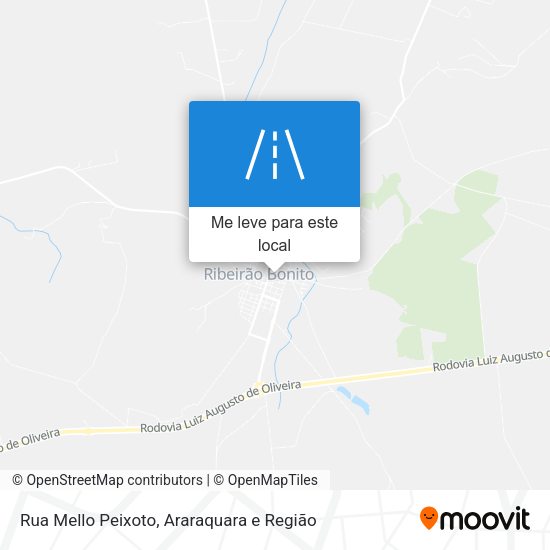 Rua Mello Peixoto mapa