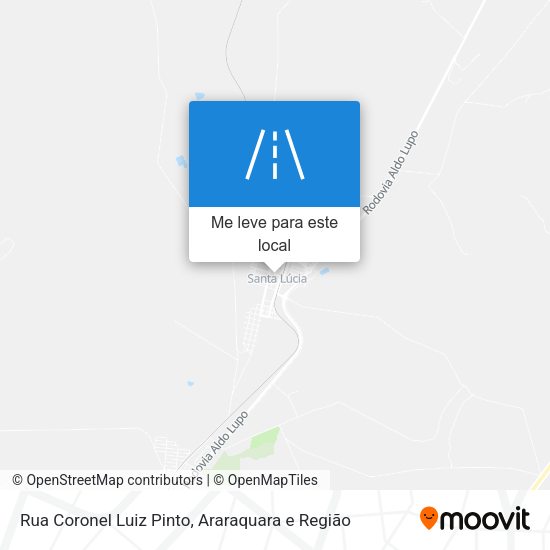 Rua Coronel Luiz Pinto mapa