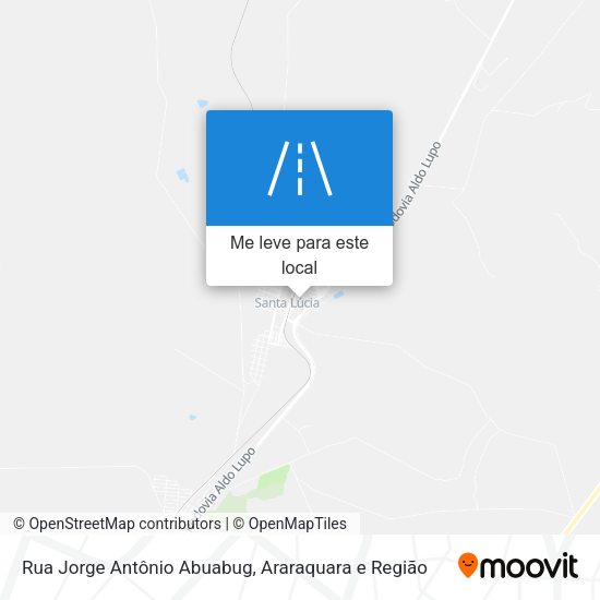 Rua Jorge Antônio Abuabug mapa