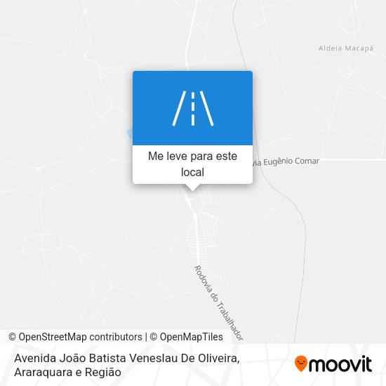 Avenida João Batista Veneslau De Oliveira mapa