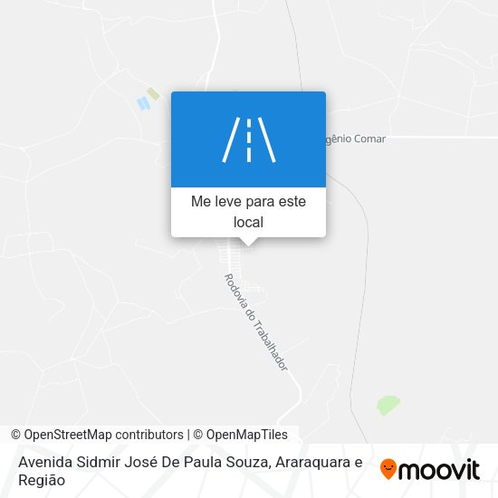 Avenida Sidmir José De Paula Souza mapa