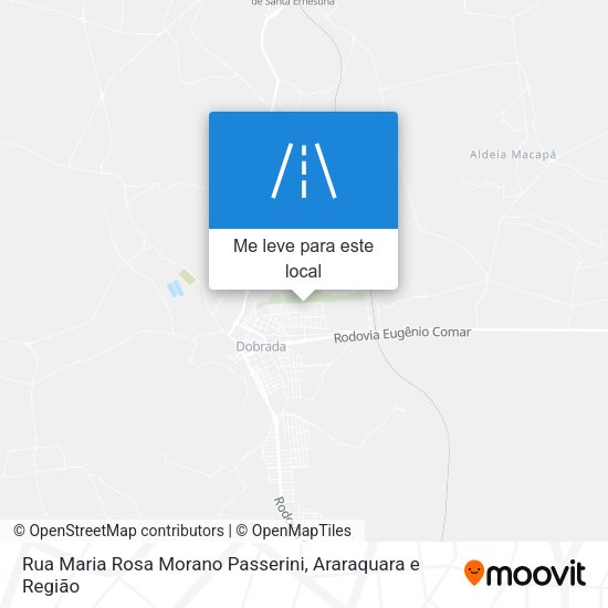 Rua Maria Rosa Morano Passerini mapa