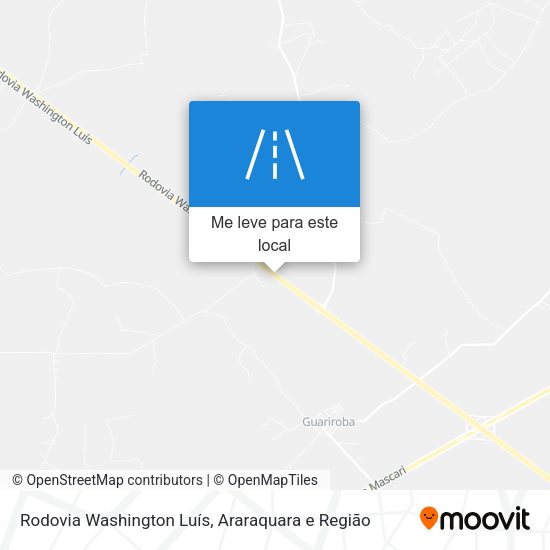 Rodovia Washington Luís mapa