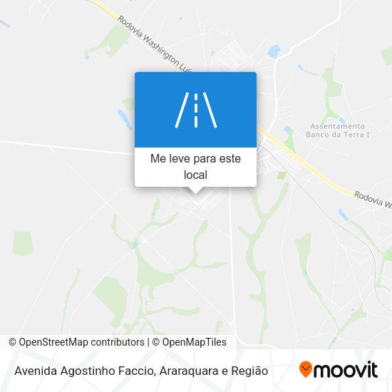 Avenida Agostinho Faccio mapa