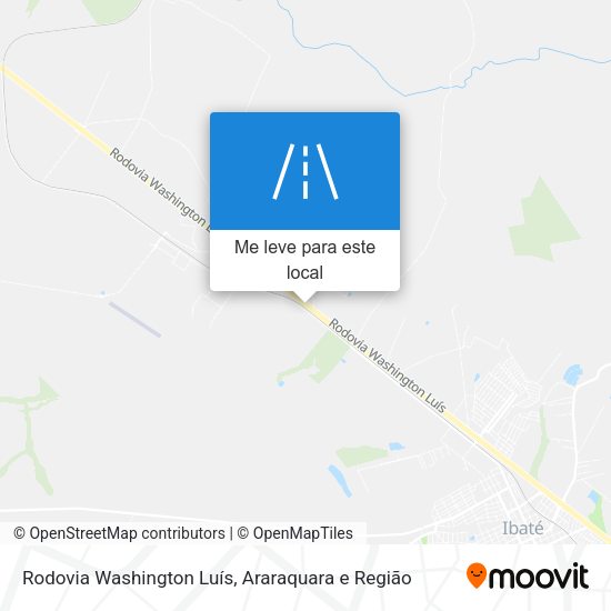 Rodovia Washington Luís mapa