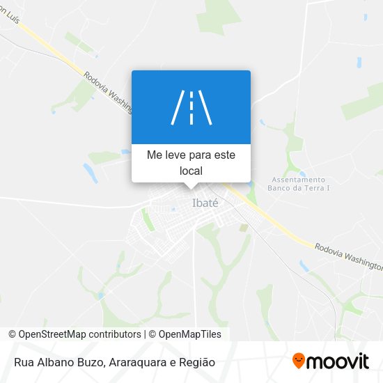 Rua Albano Buzo mapa