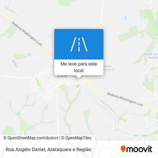 Rua Angelo Daniel mapa